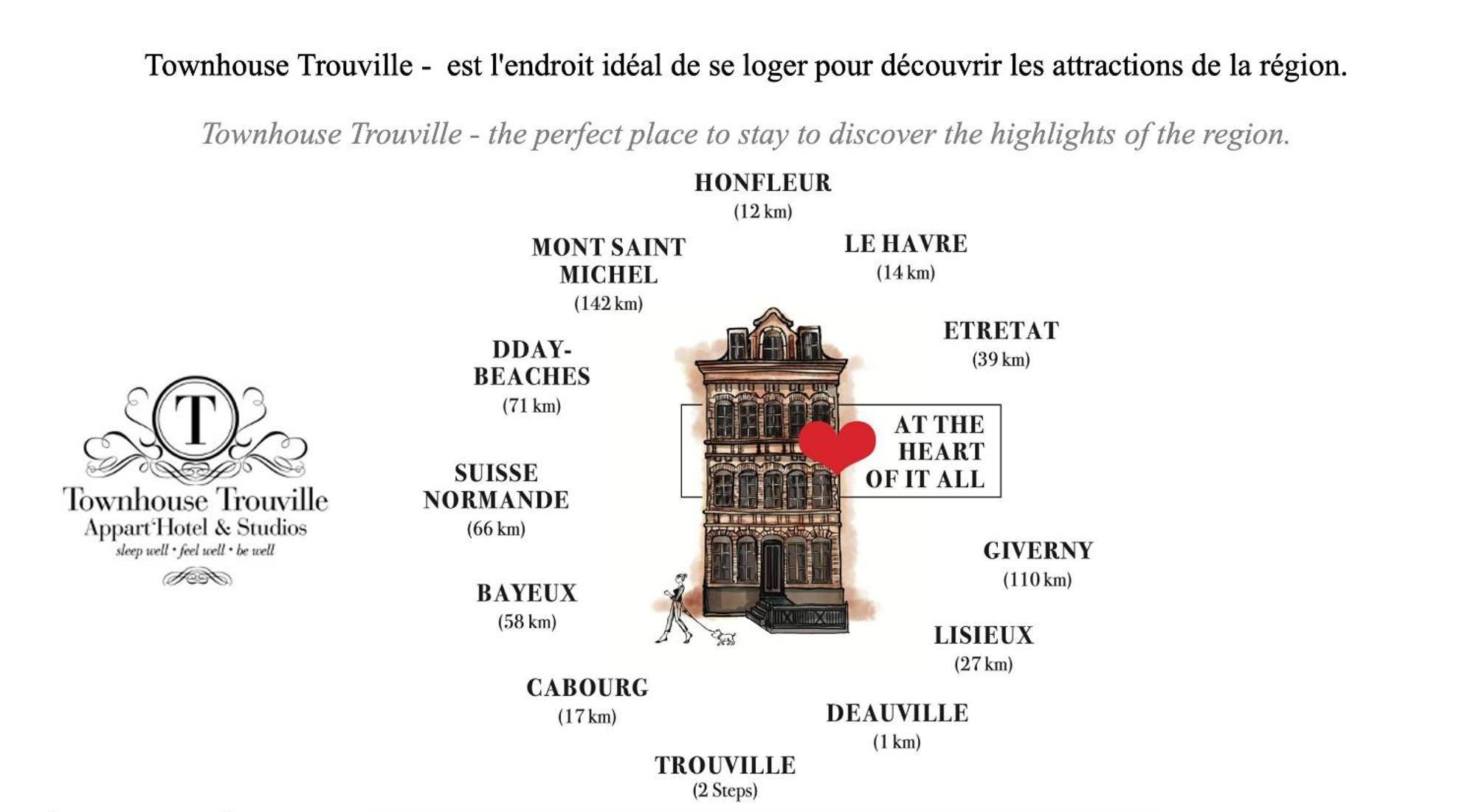 Townhouse Trouville - Appart'Hotel & Studios Kültér fotó